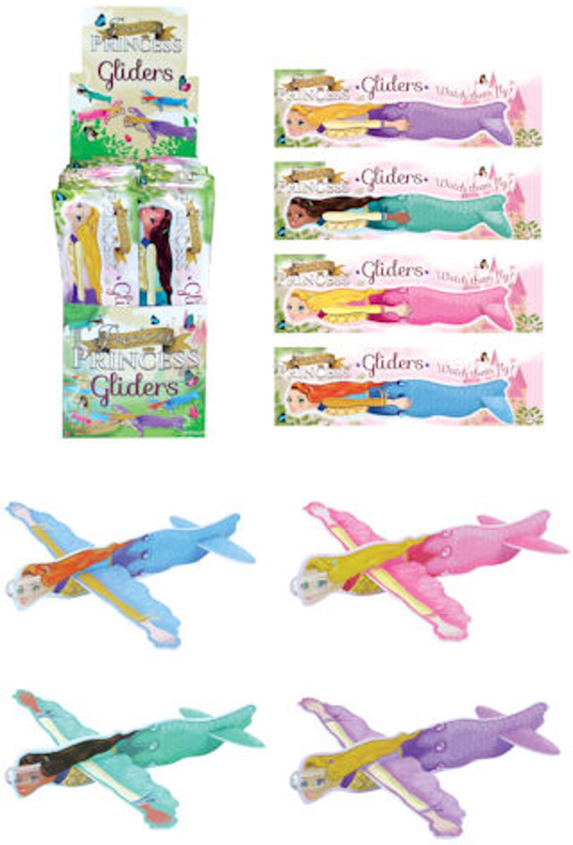 48 STUKS | Fighter Gliders - Model: Princess in Display (Traktatie / Uitdeelcadeautjes)